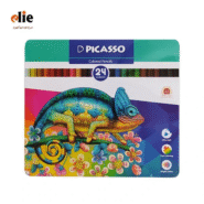 مداد رنگی 24 رنگ پیکاسو جعبه فلزی طرح P02
