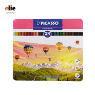 مداد رنگی 24 رنگ پیکاسو جعبه فلزی طرح P03