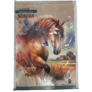 دفتر طراحی سخن سایز A4 طرح اسب