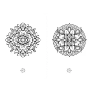 عکس صفحات کتاب رنگ آمیزی بزرگسال ماندالا (3)